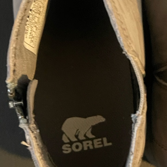 Sorel Women Joan of Arctic Ankle Leather Wedge Boots shoes sz 6.5 new - Picture 3 of 15